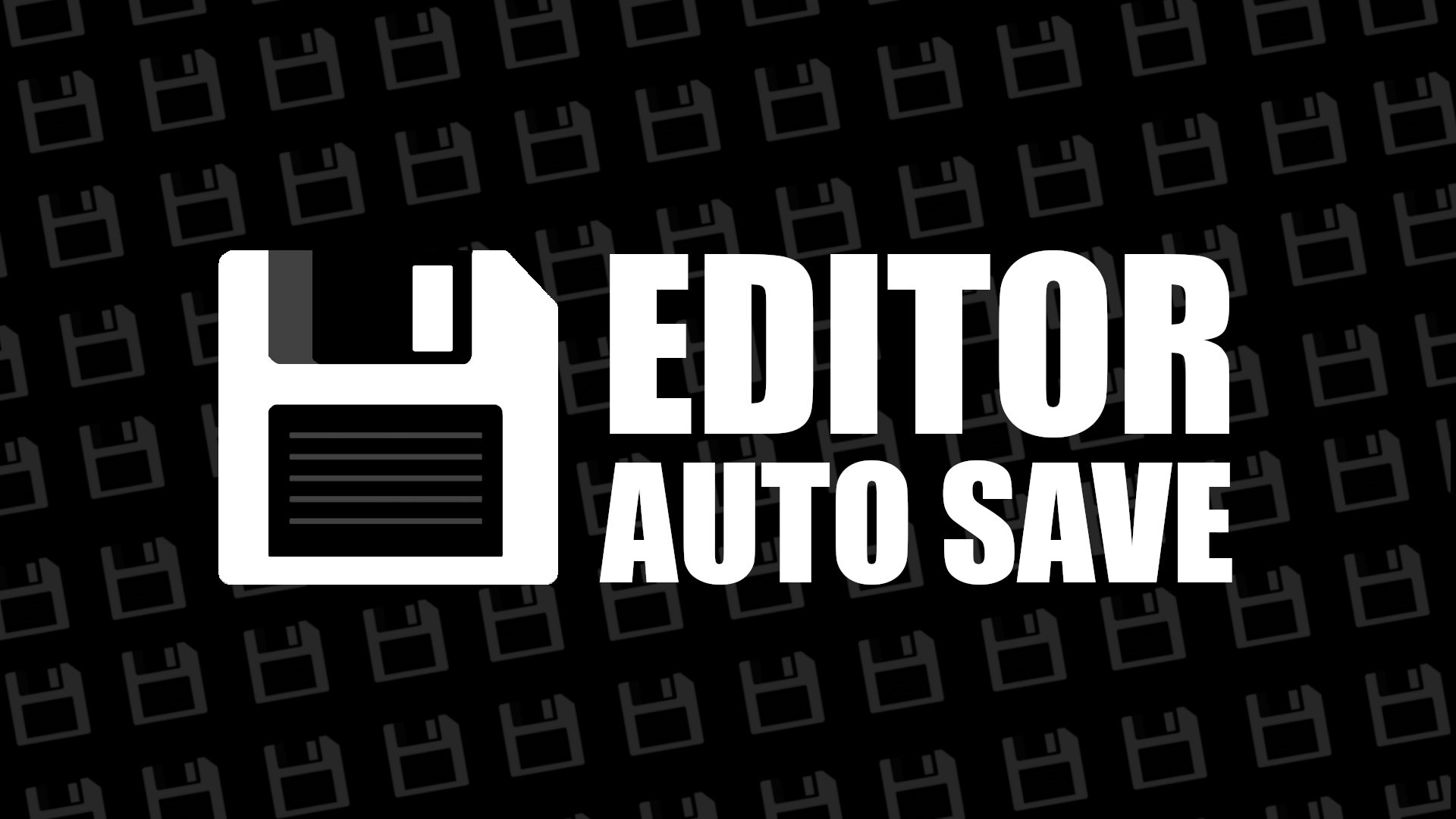 Editor Auto Save