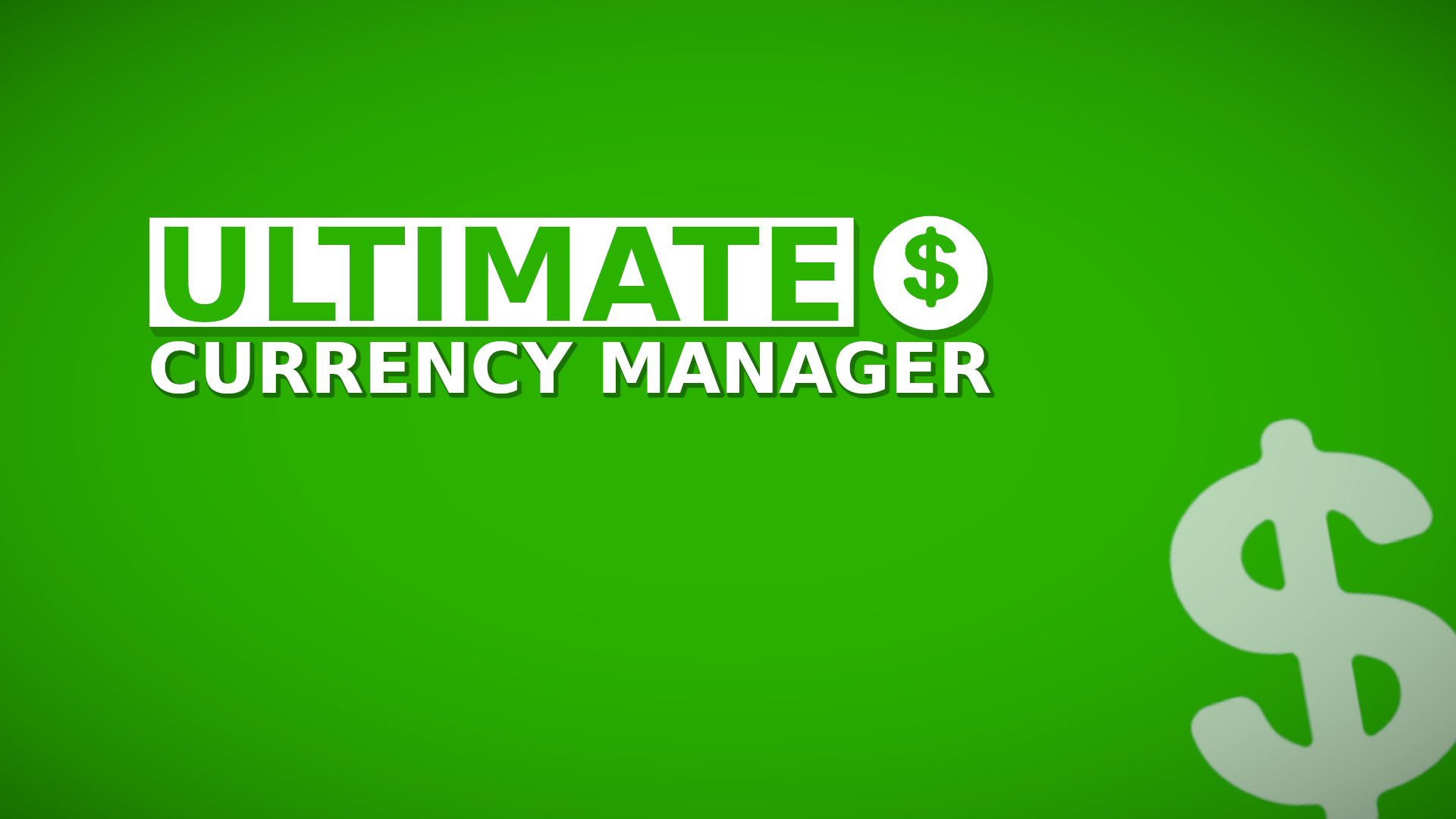 Ultimate Currency Manager