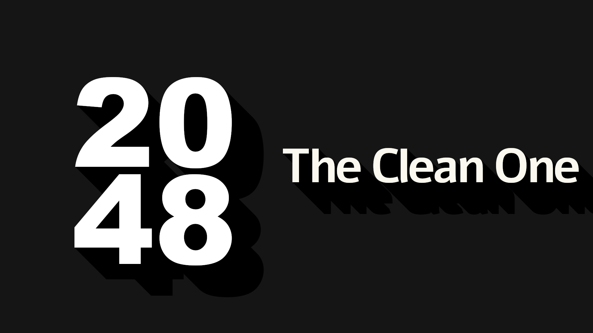 2048: The Clean One